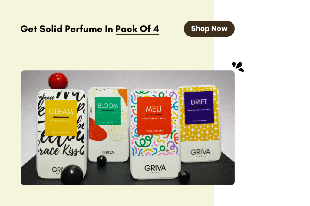 Pack of 4 Combo Of Solid Wax Perfume